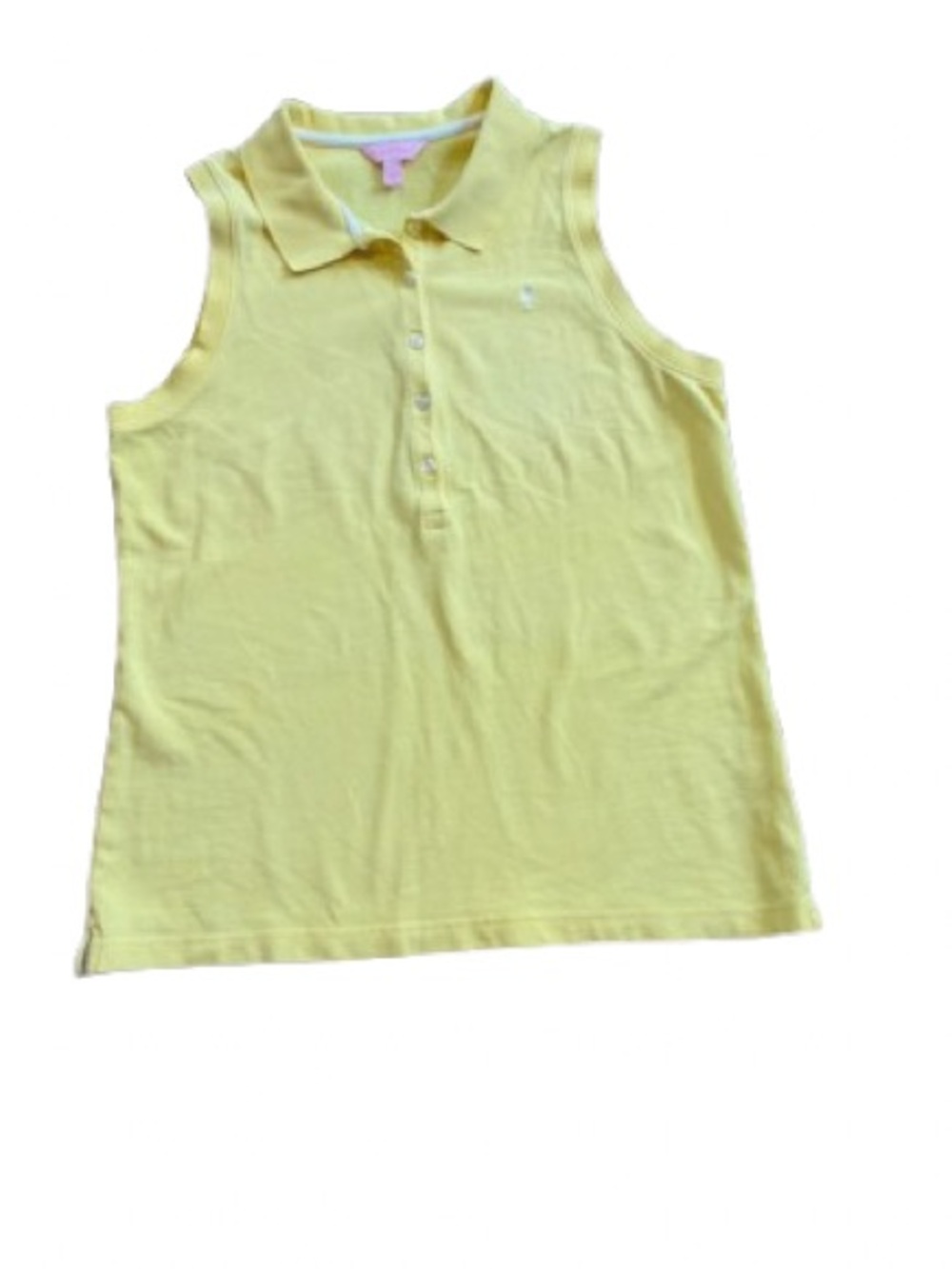 Lilly Pulitzer Yellow Sleeveless Polo Tank